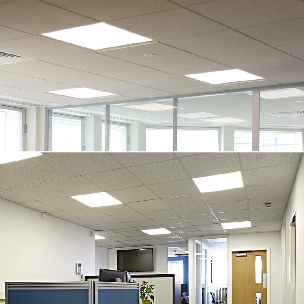 10Pack 2X2FT LED Panel Light 45W Drop Ceiling Troffer Flat Fixtures 5000K white