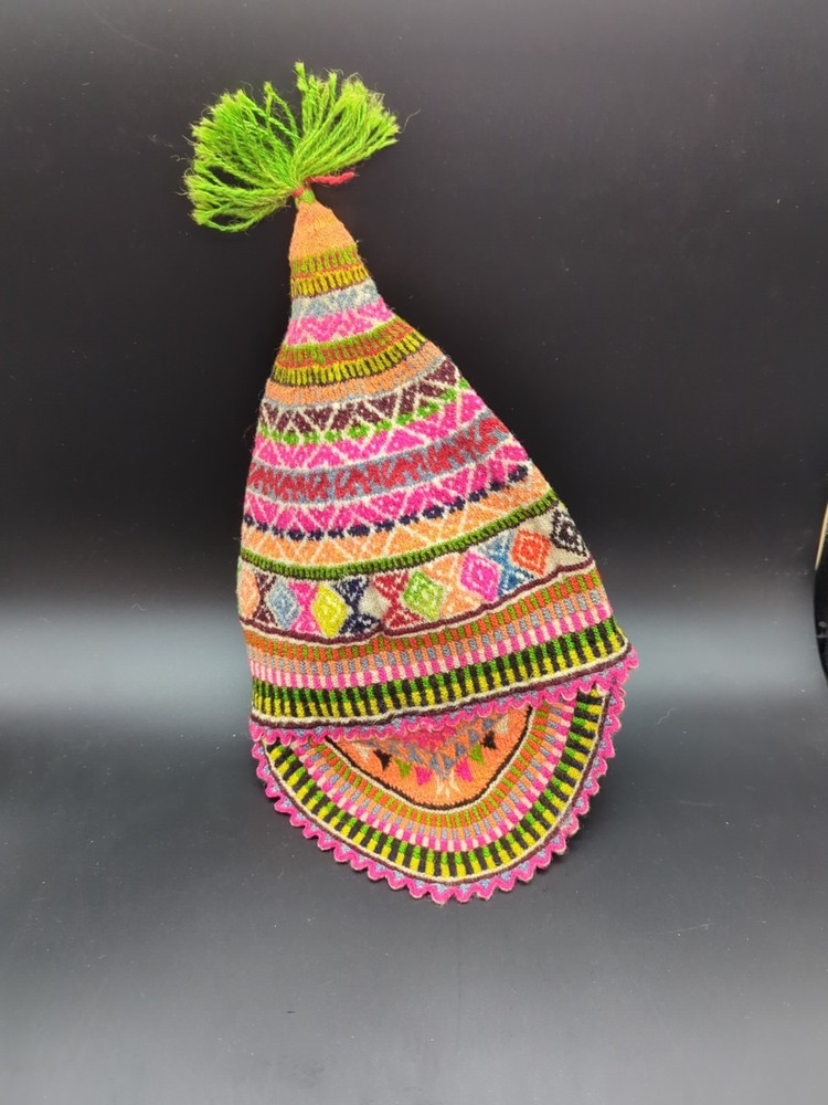 Antique Peruvian Chullo Hat. Handmade