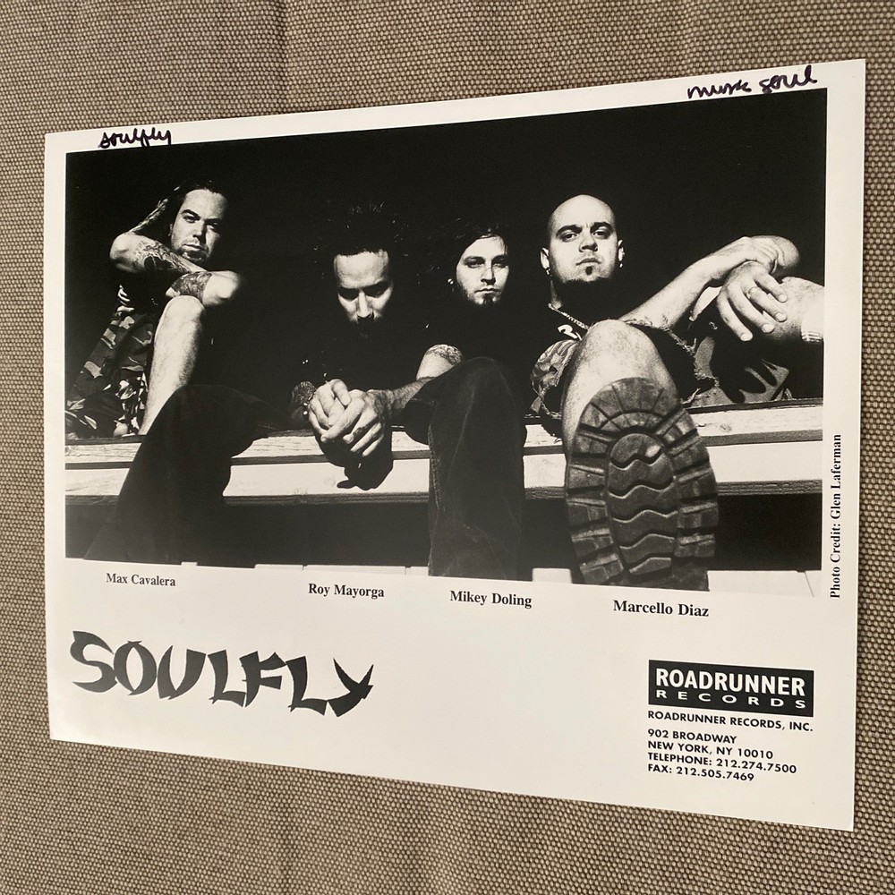 Soulfly Press Photo 8x10”. See Description.