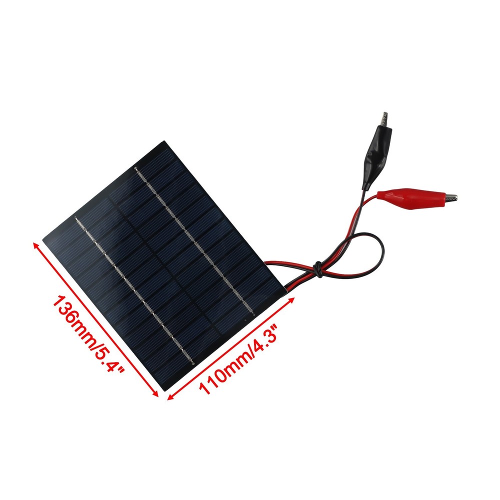 Sustainable Power Solution Portable 10W Solar Panel with Clips for Use
