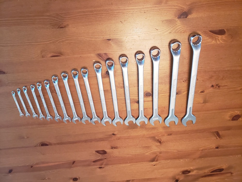 Gedore AF ring spanner and open wrench set with roll