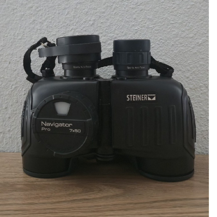 Steiner Navigator Pro 7x50 Binoculars HD-Stabilized Compass Auto Focus Black