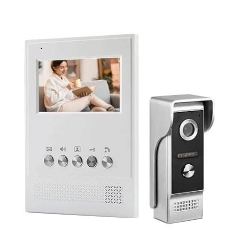 Wired visual intercom system4.3-inch display screen visual doorbell,30day return
