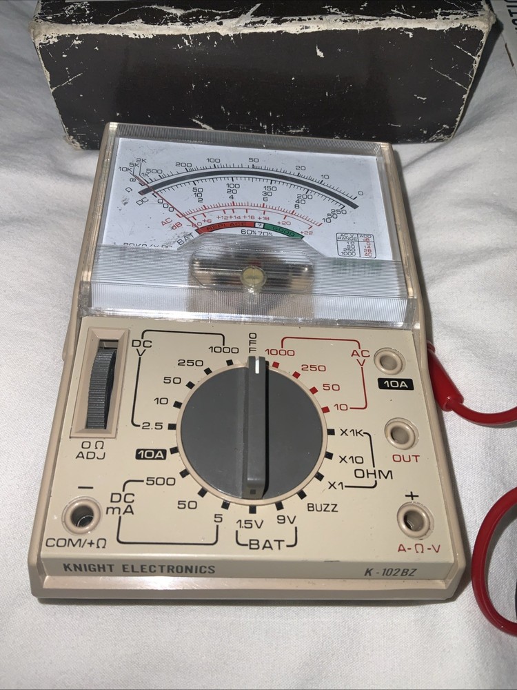 Vtg Knight Electronics Multi-tester Voltmeter HM-102BZ