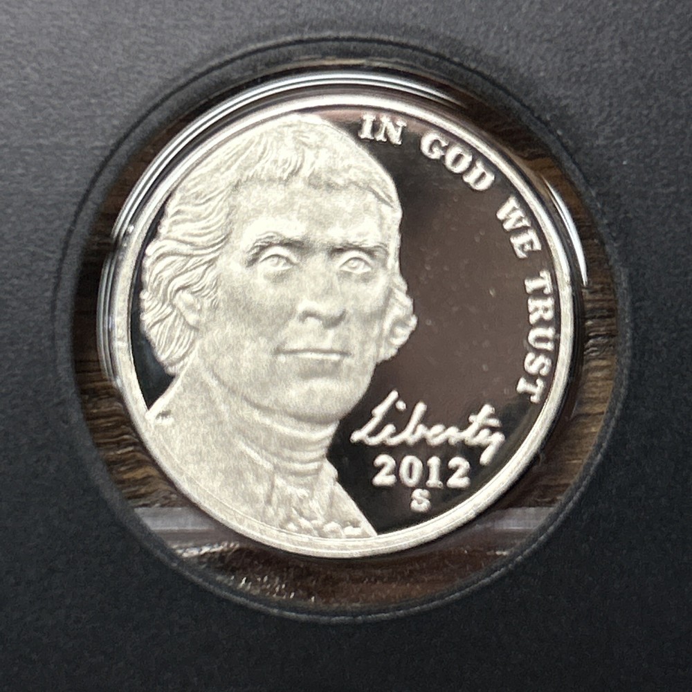 2012 S Proof Jefferson Nickel from Proof Set with Free Shipping