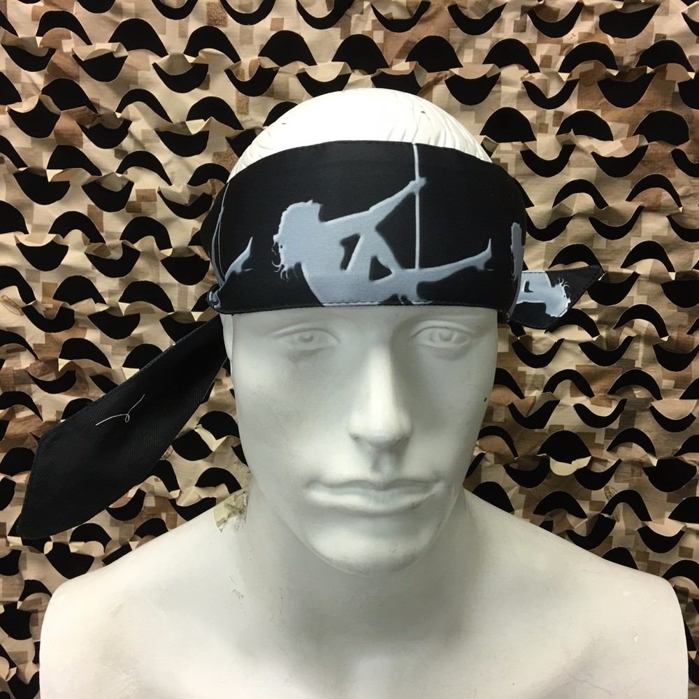 NEW KM Paintball Headband - Grey Stripper