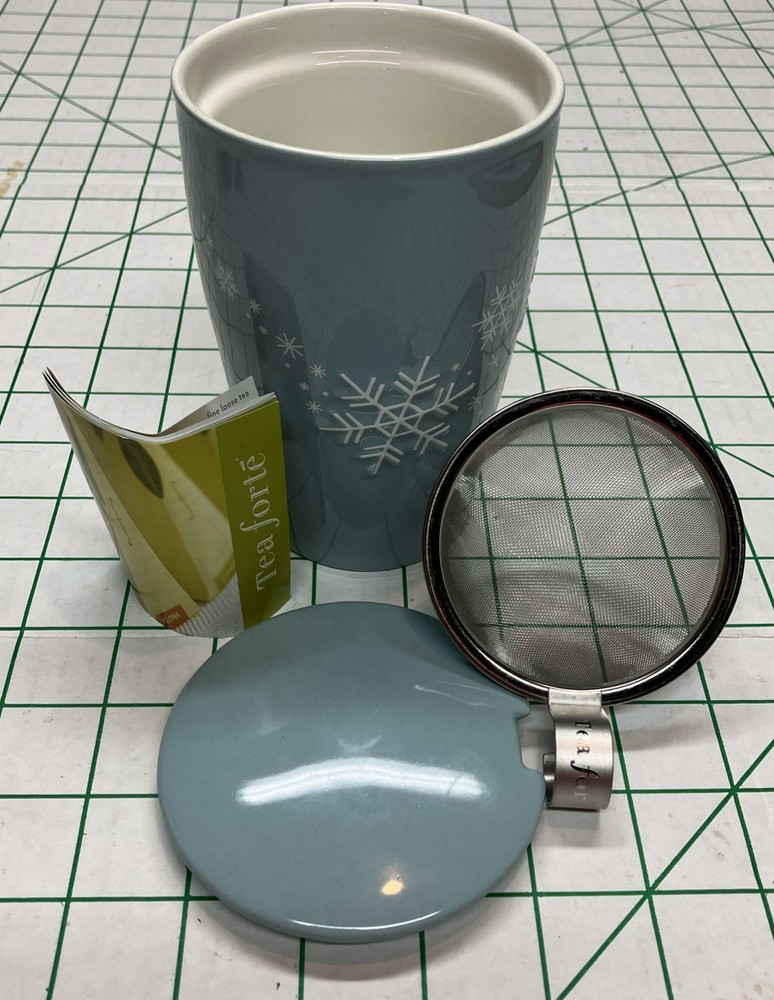 TeaForte Travel Cup with Strainer and Lid