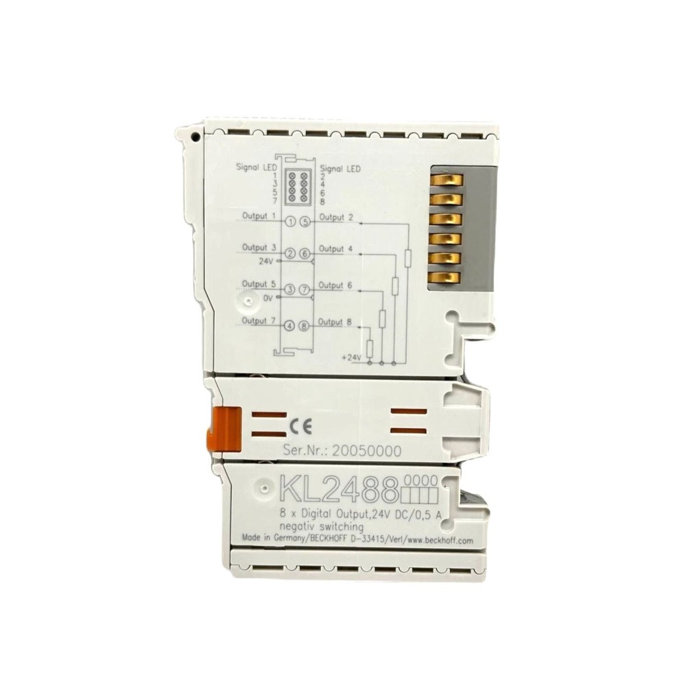 Beckhoff KL2488 Digital Output Module 8-Channel 24 V DC New