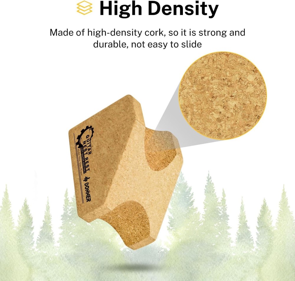 Donner Guitar Neck Rest Cradle, Bench Support Pillow for String...