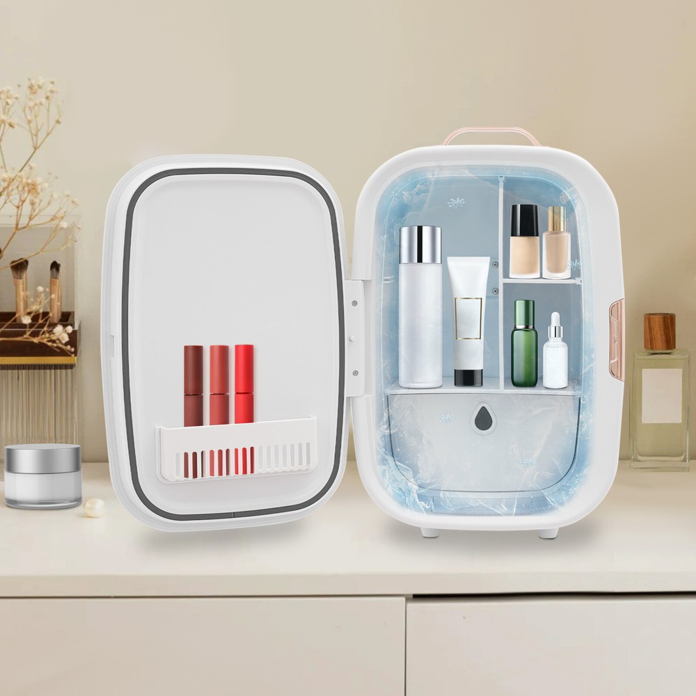 Cosmetic Refrigerator Mini Refrigerator Tabletop Tiny Fridge for Skincare&Makeup