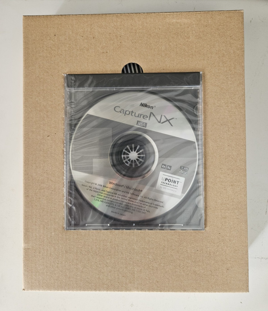 Nikon Capture NX Full Version w/ Manuals Windows & Mac 2006 ~SEALED Software CD