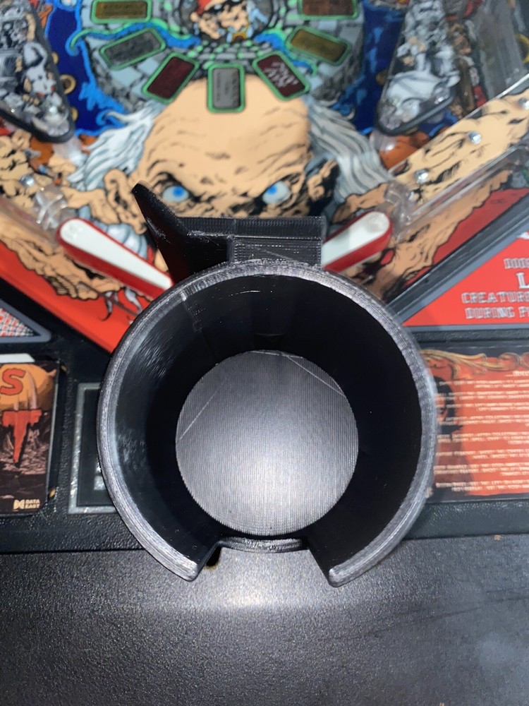 Pinball Machine Cup/Drink/Pop/Soda Holder Front or Side Mount BLACK