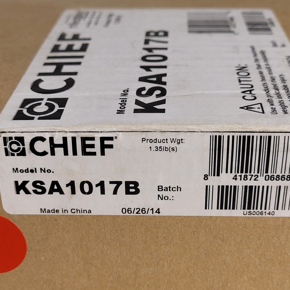 Chief KSA1007B Quick Release Bracket For Small Flat Panels Black