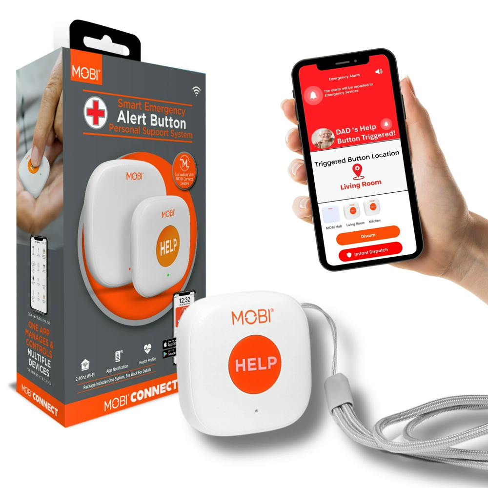 MOBI Smart Emergency Alert Button Personal Support System New 70278