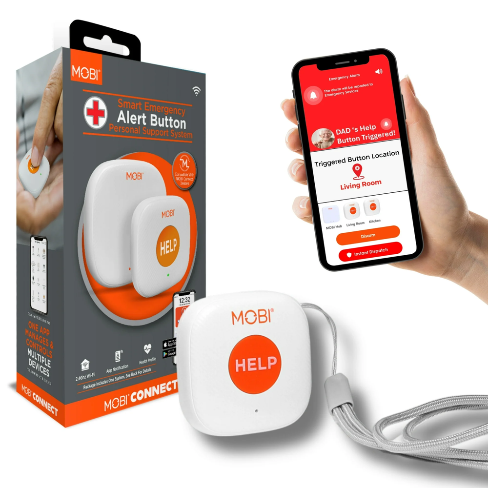 MOBI Smart Emergency Alert Button Personal Support System New 70278