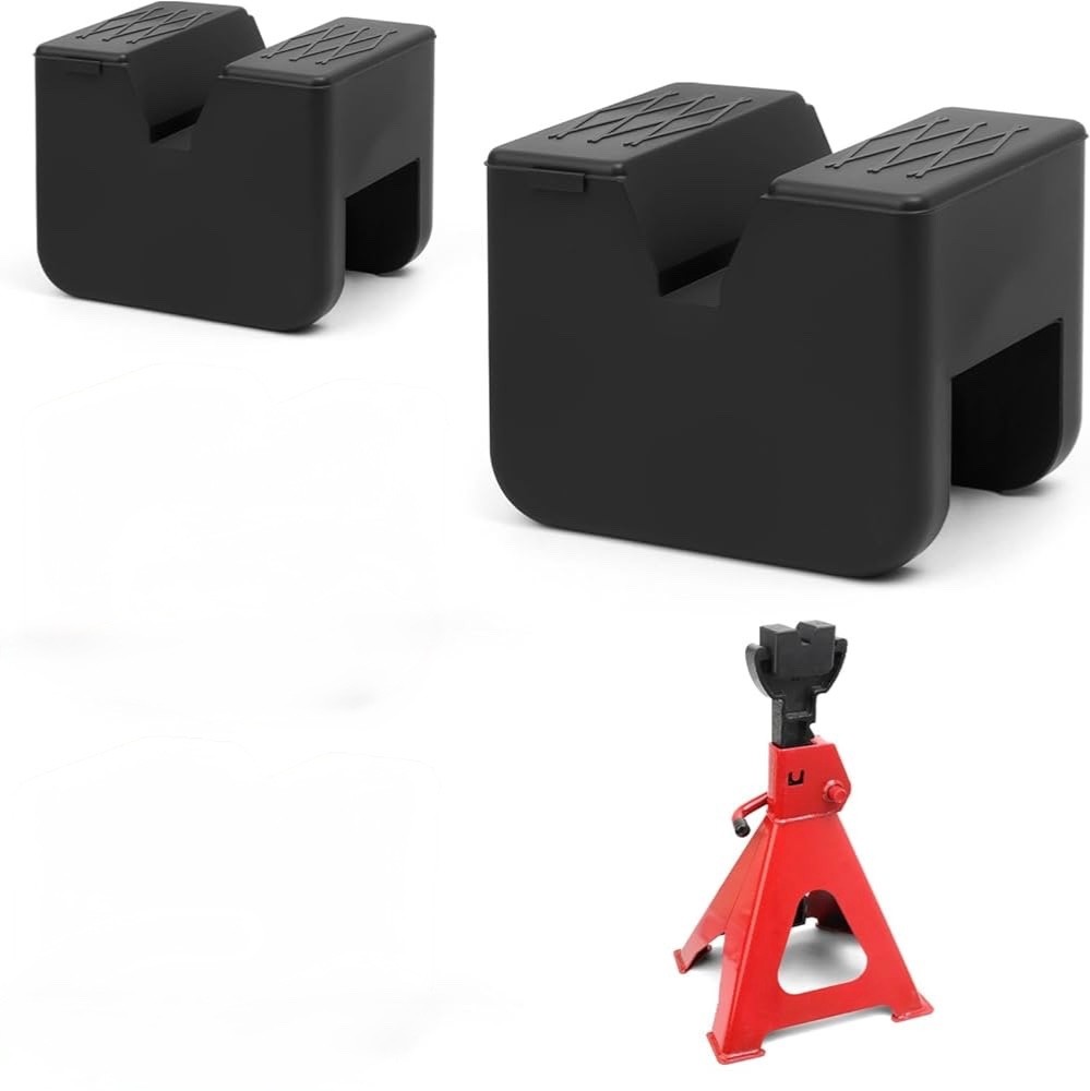 Jack Stand Pad Adaptor Block Jacking Point Pinch Weld Side Universal Rubber 2X