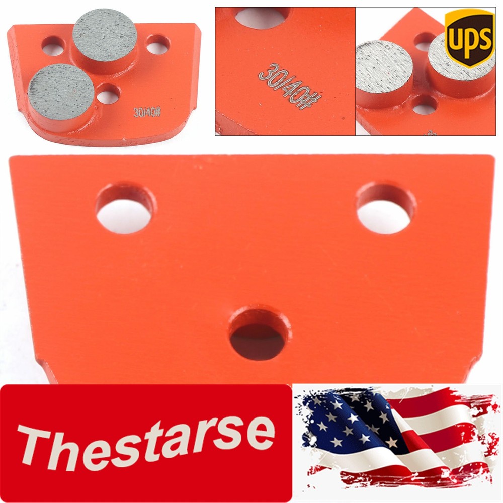 9Pcs Diamond Grinding Wheels Discs Concrete Leveling 30/40 Grits Medium Bond