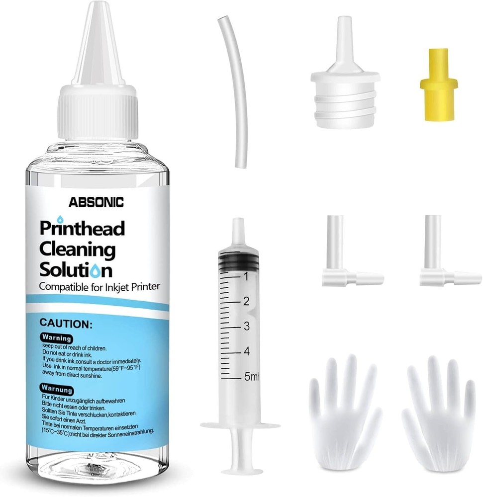 Universal Inkjet Printer Maintenance Kit 100mL - Essential Cleaning Solution