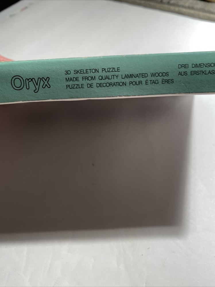 Vintage Oryx 3D skeleton Puzzle Unopened zar