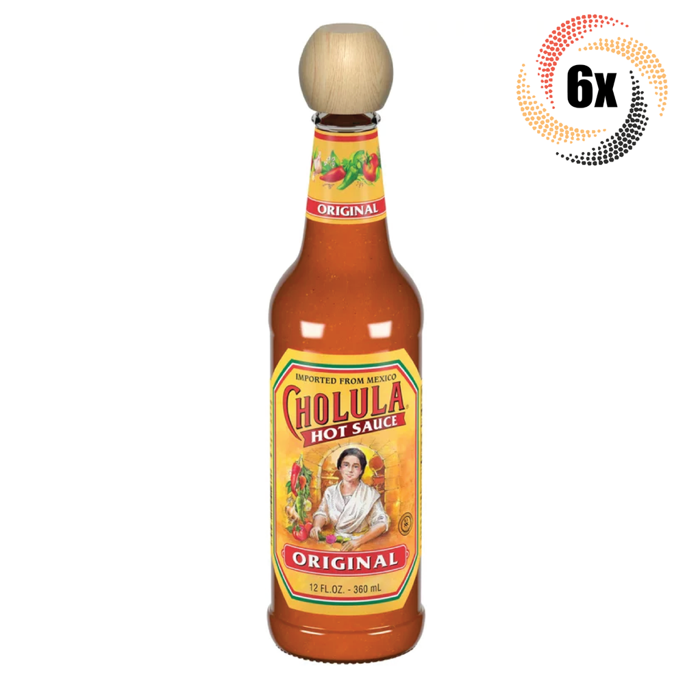 6x Bottles Cholula Original Medium Hot Sauce | Authentic Mexican Flavor | 5oz