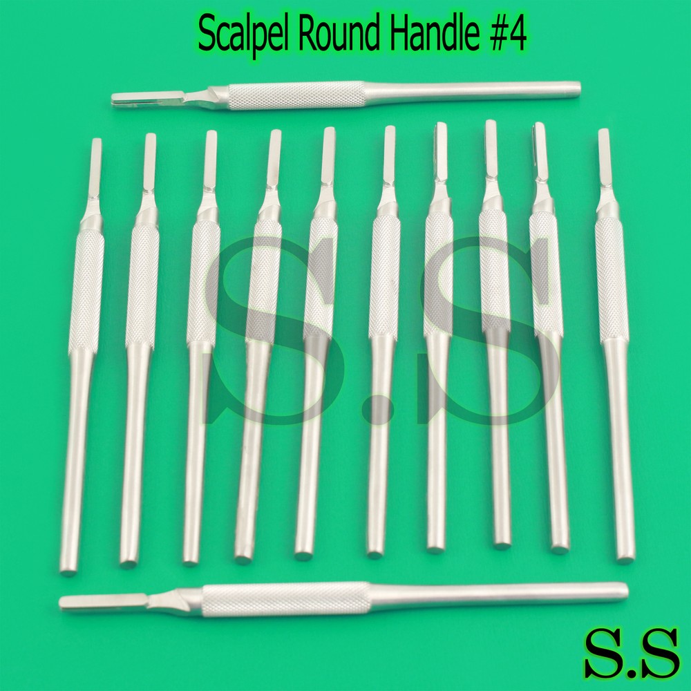 12 Scalpel Handle Round Handle #4 Surgical Instruments
