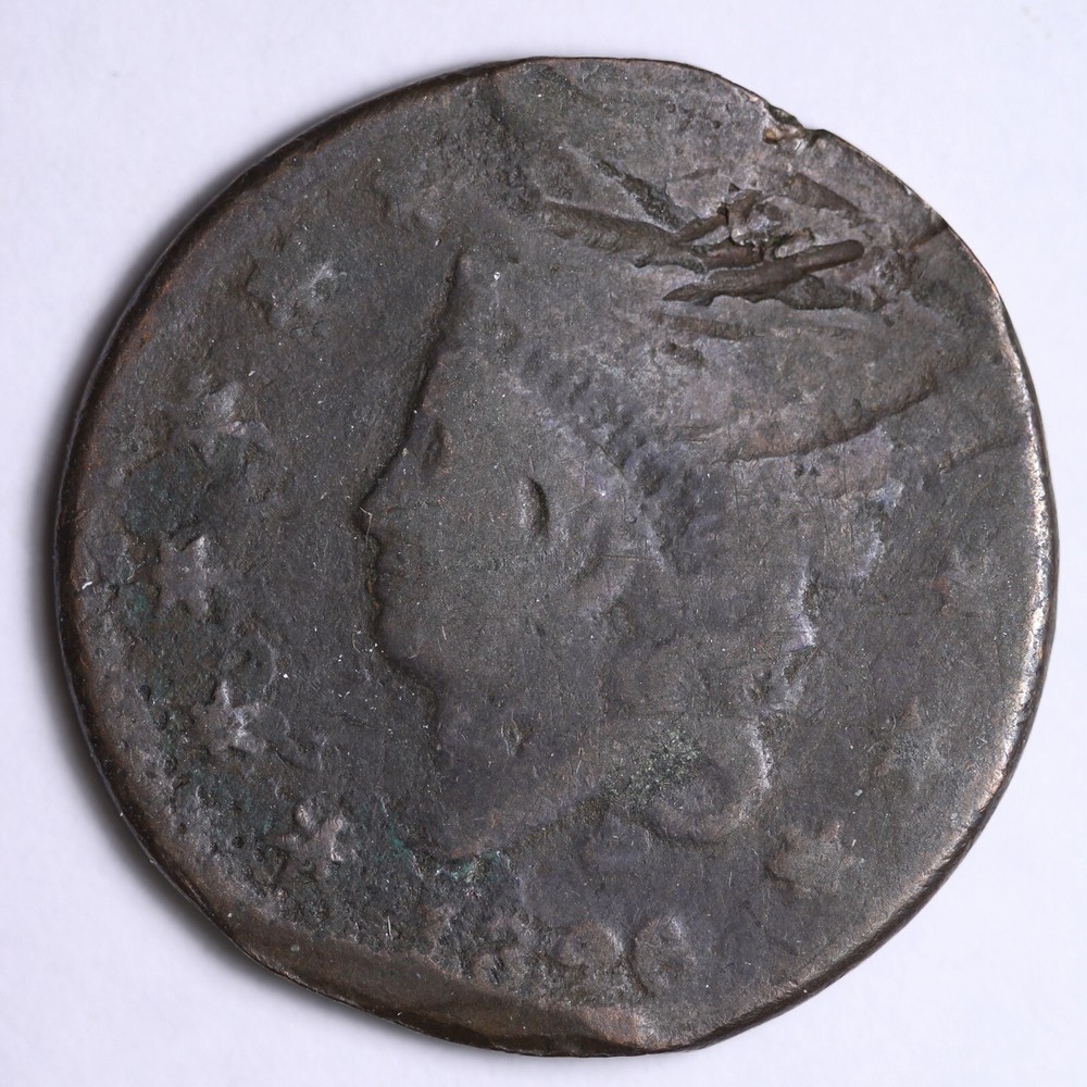 1826 Large Cent Coronet Head OLD RARE COIN B009