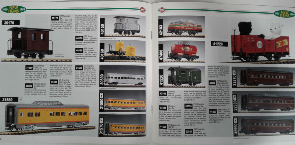 LGB NEW ITEMS 1999 CATALOG