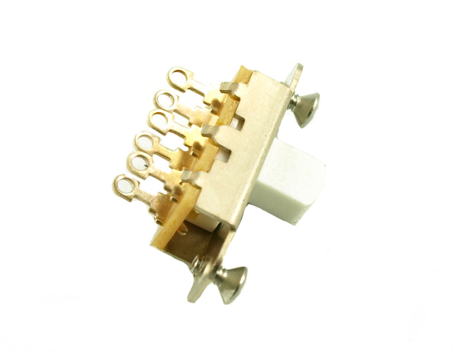 Genuine Switchcraft Slide Switch Jazzmaster/Jaguar White Knob