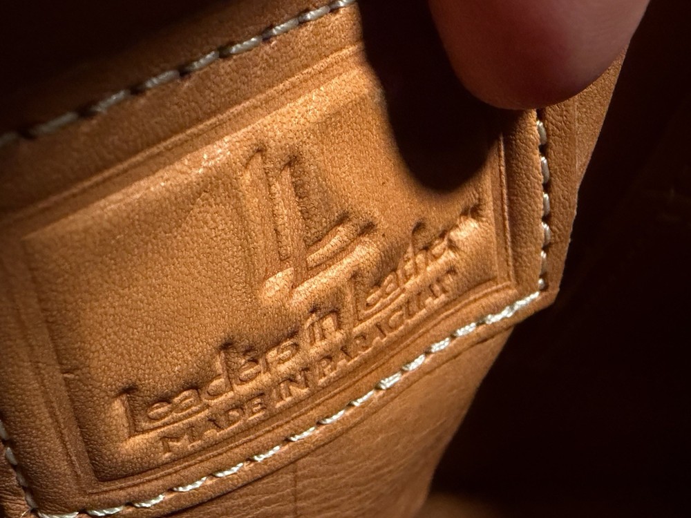 Hand Tooled Leather Purse: Vintage