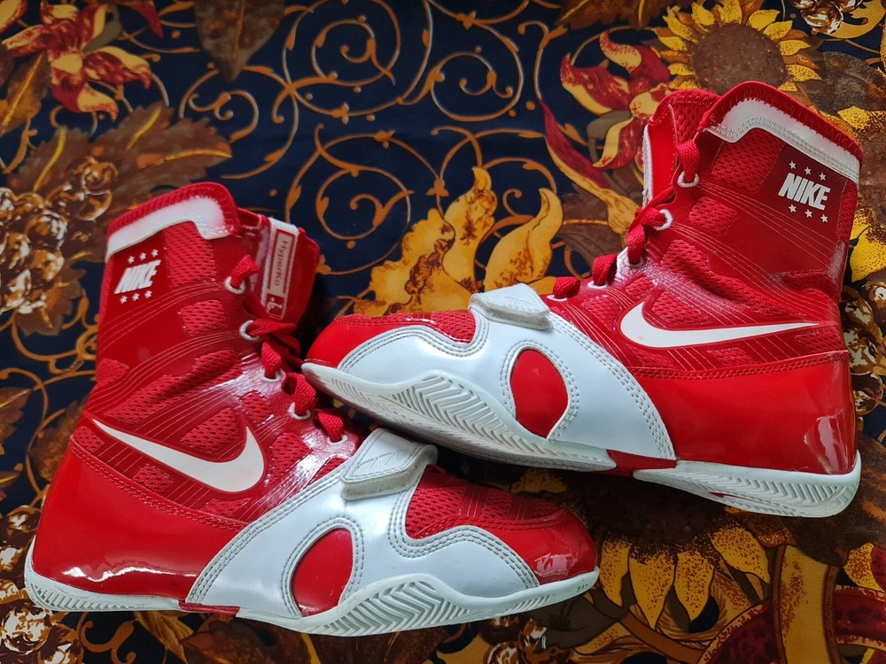 Nike Hyper KO Boxing Boots Red/White Size 4 Limited Edition