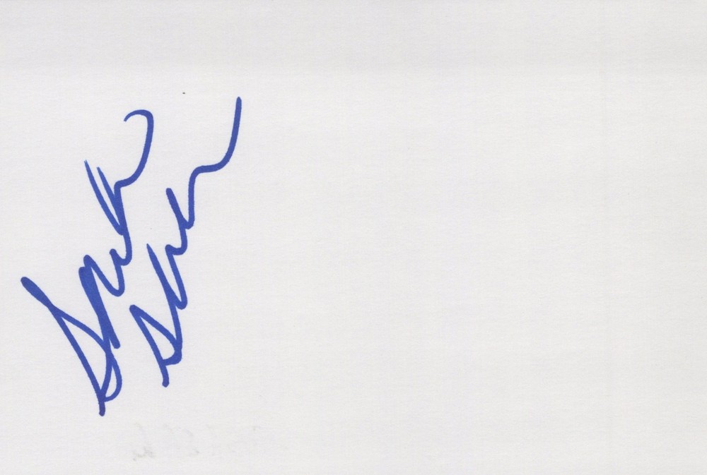 Sarah Shahi signed 4x6 index card
