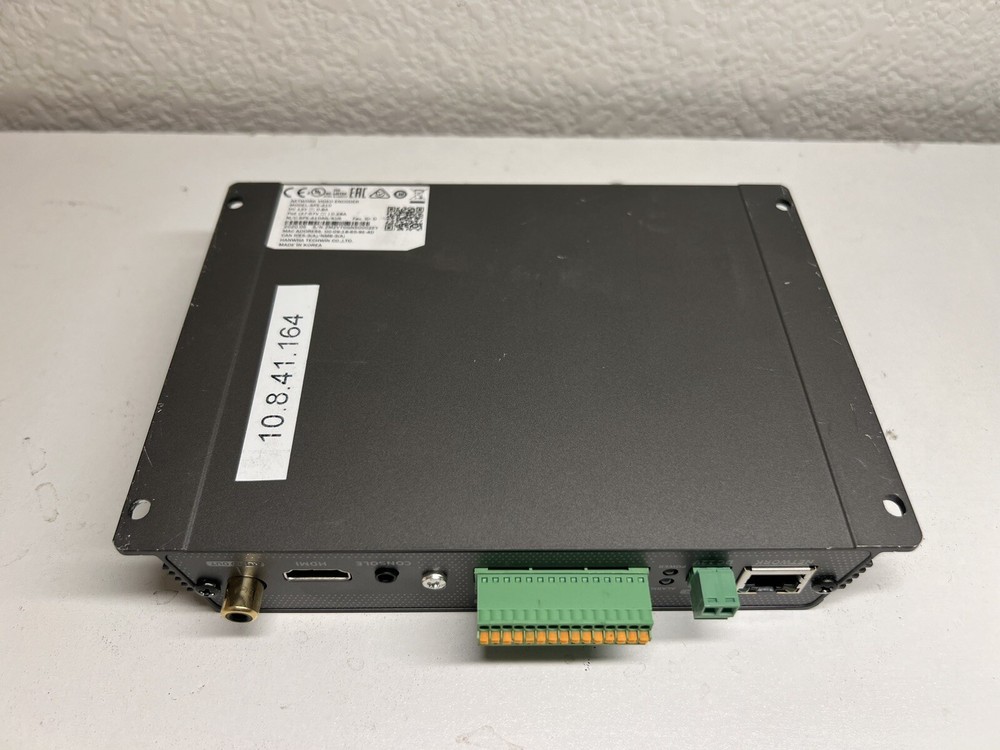 Hanwha WiseNet SPE-410 Black 4-Channel LED Indicator H.264 Network Video Encoder