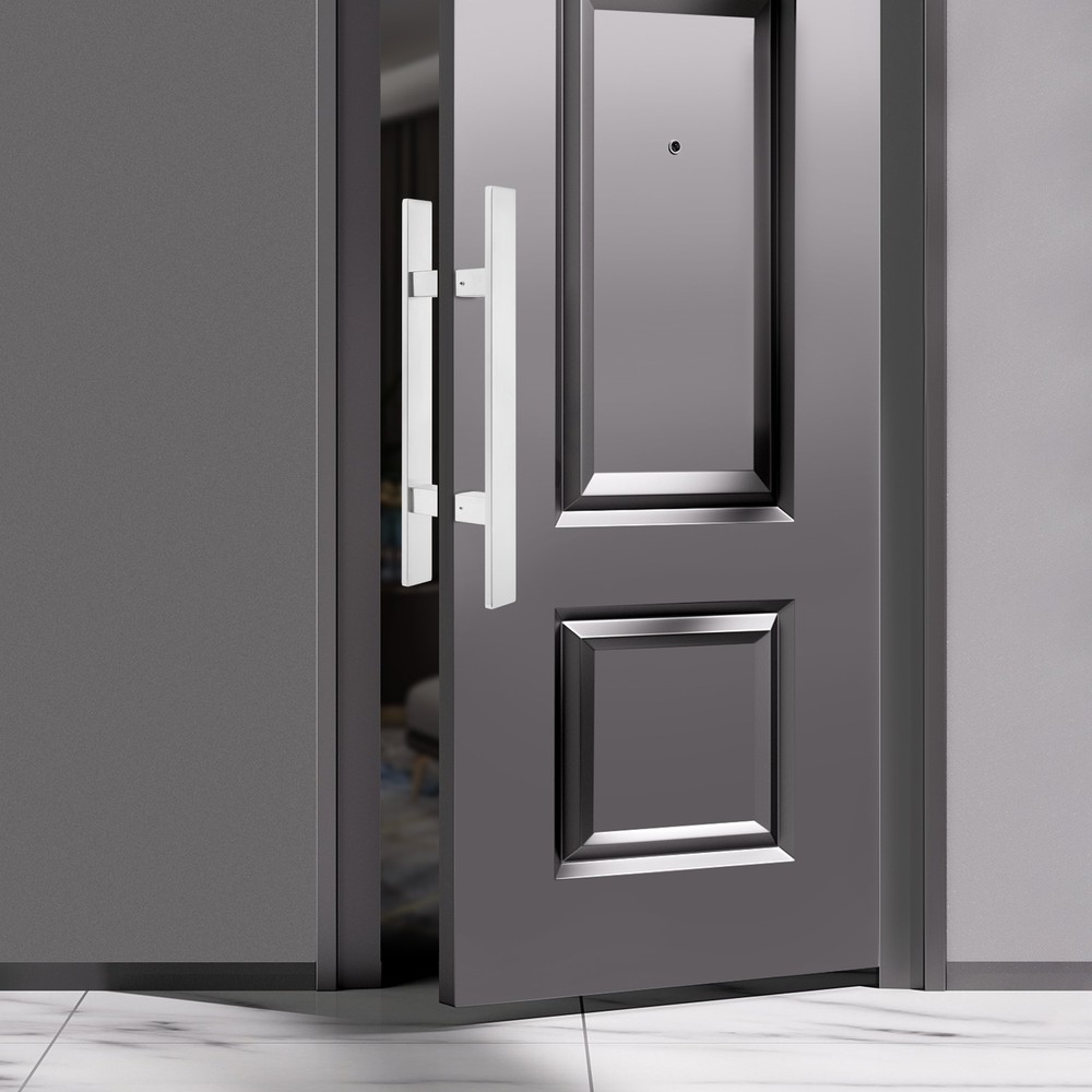 H-Shaped Push Pull Door Handle Stainless Handle Sliding Dual Sided Door Handle