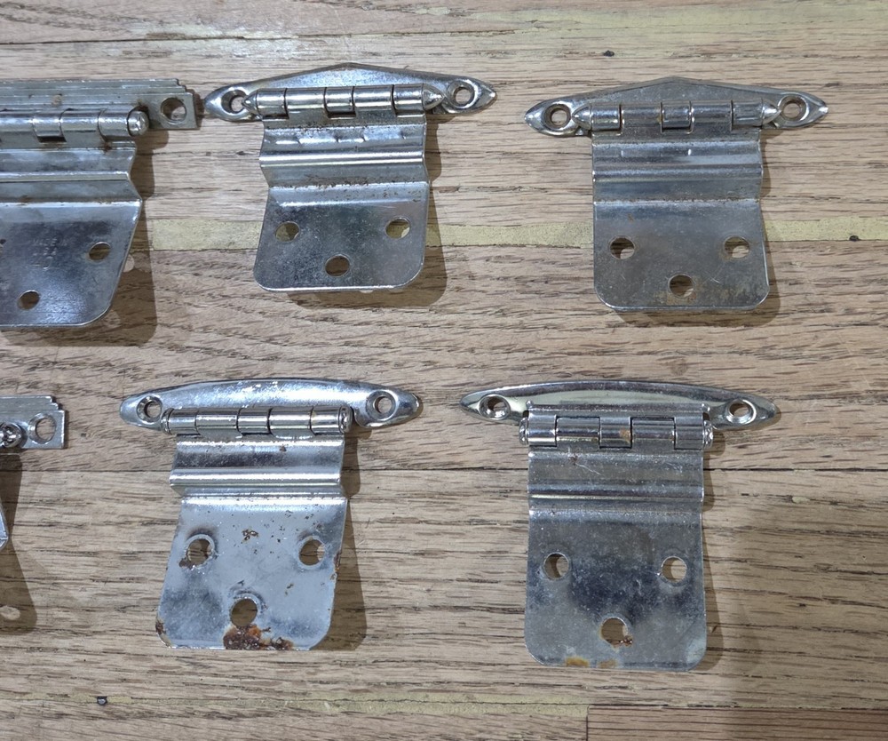 x7 Vintage Mixed Lot Offset Hinges