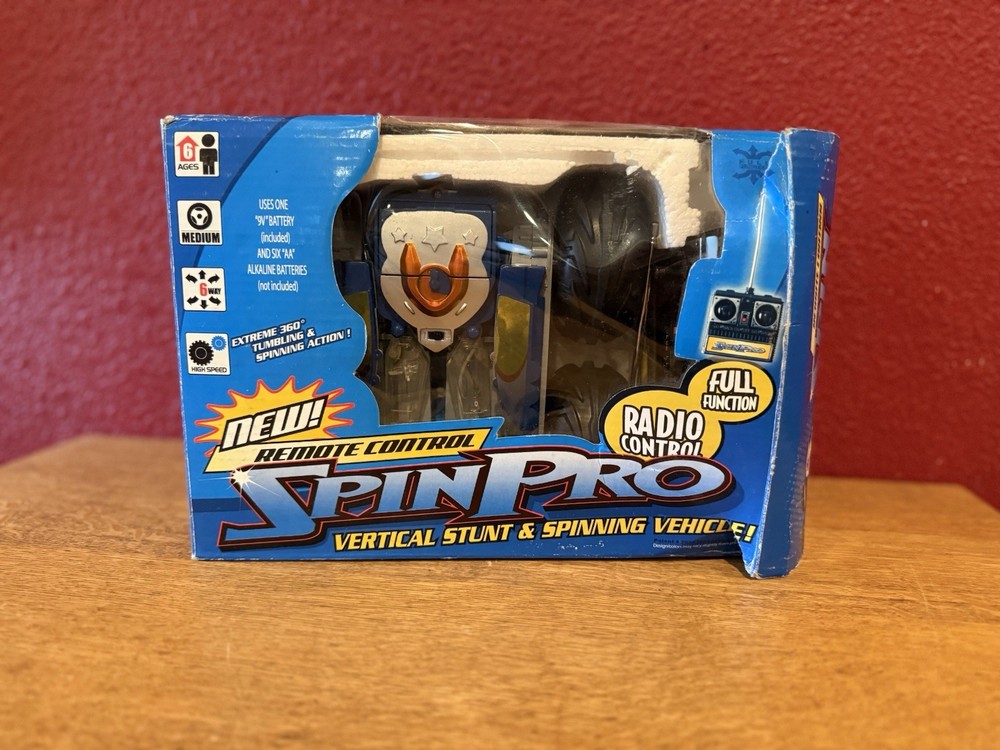 Remote Control Spin Pro Vertical Stunt & Spinning Vehicle In Box