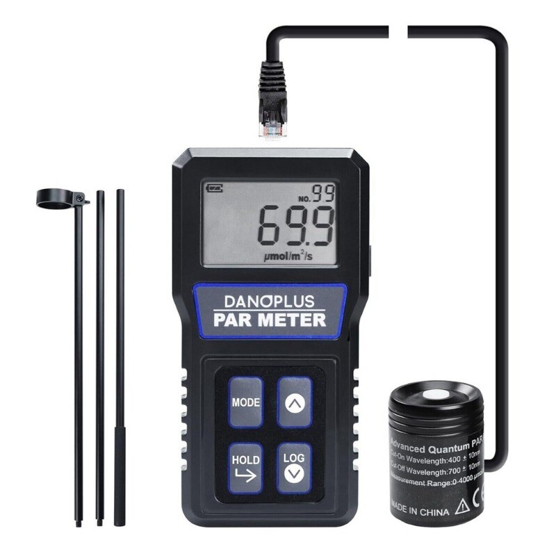 PAR Meter Waterproof IP68 Quantum Sensor PPFD Meter Data Logger for Reef Tank US