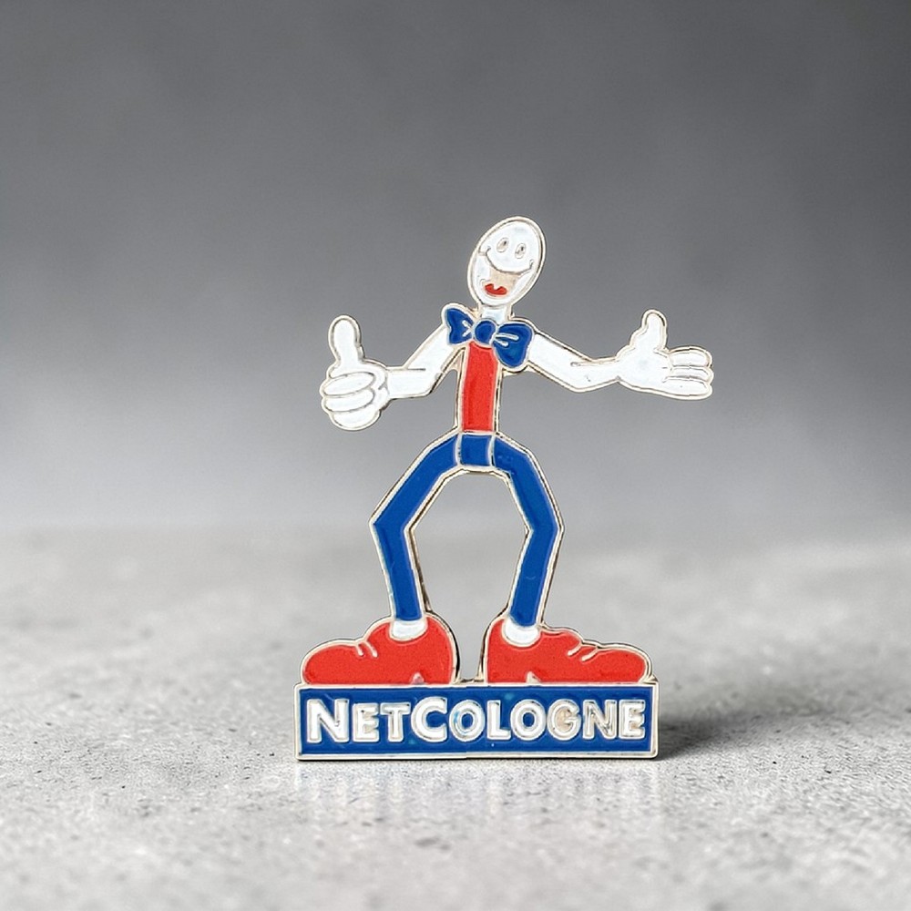 NetCologne Mascot Lapel Pin Telecom Internet Promo Germany