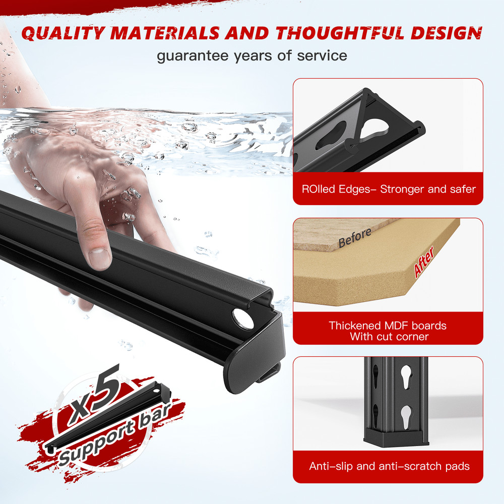 Adjustable Heavy Duty Tier Shelving Unit Rack