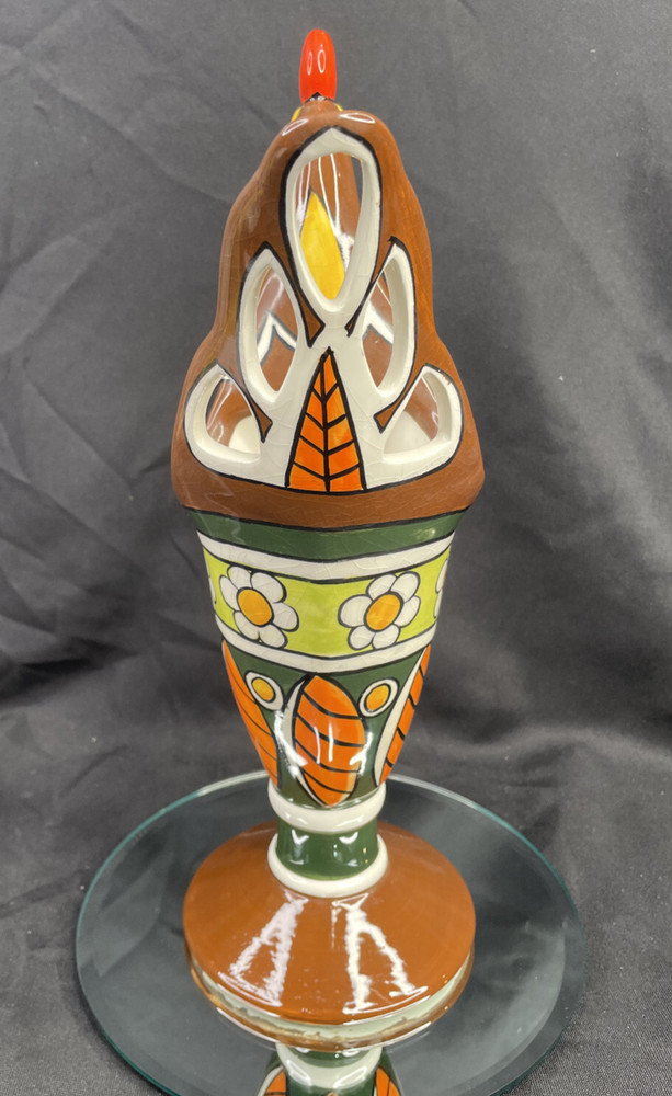 Ceramic Rooster Vase Planter 13”