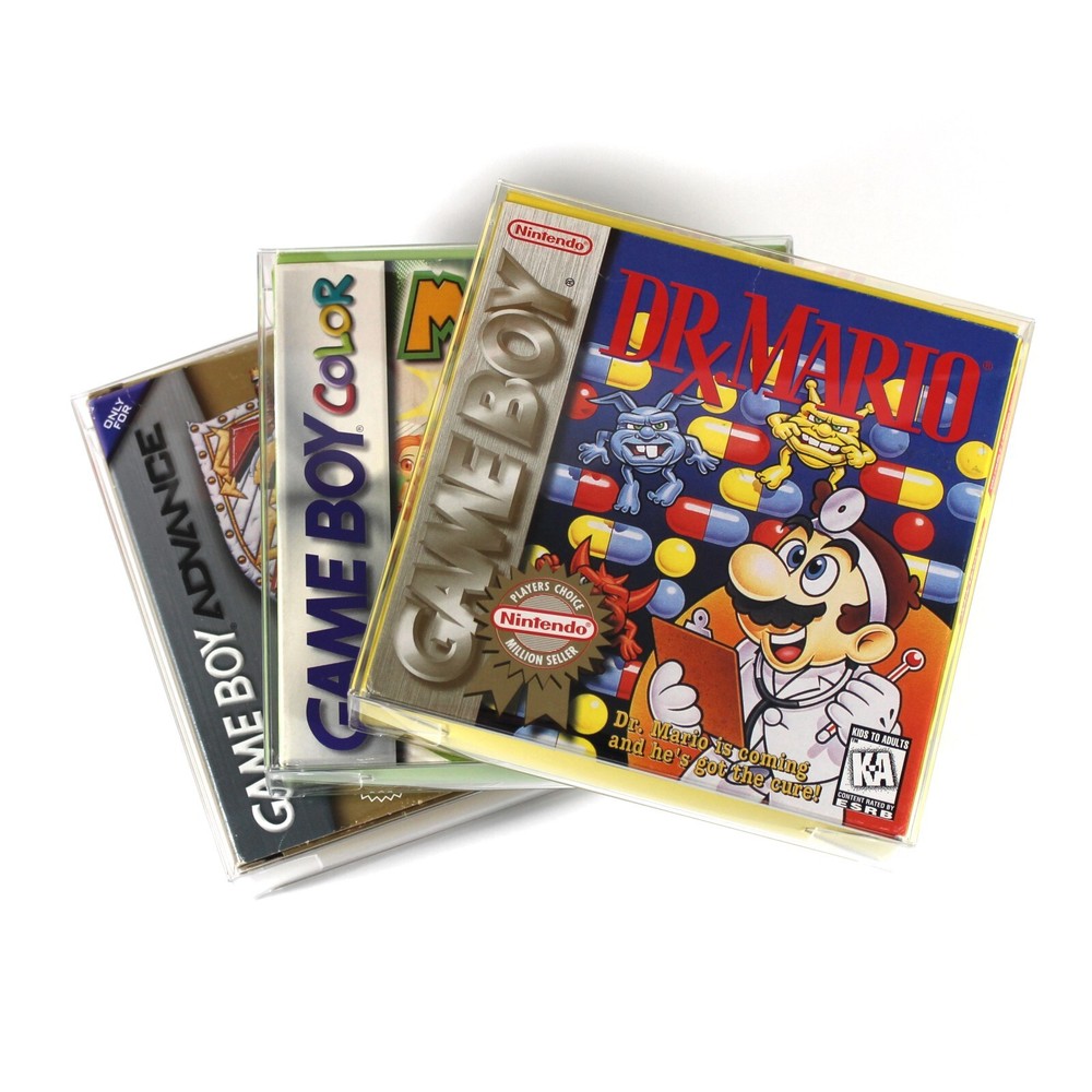 25 Gameboy Virtual Boy Box Protectors clear sleeves Protector CIB protective