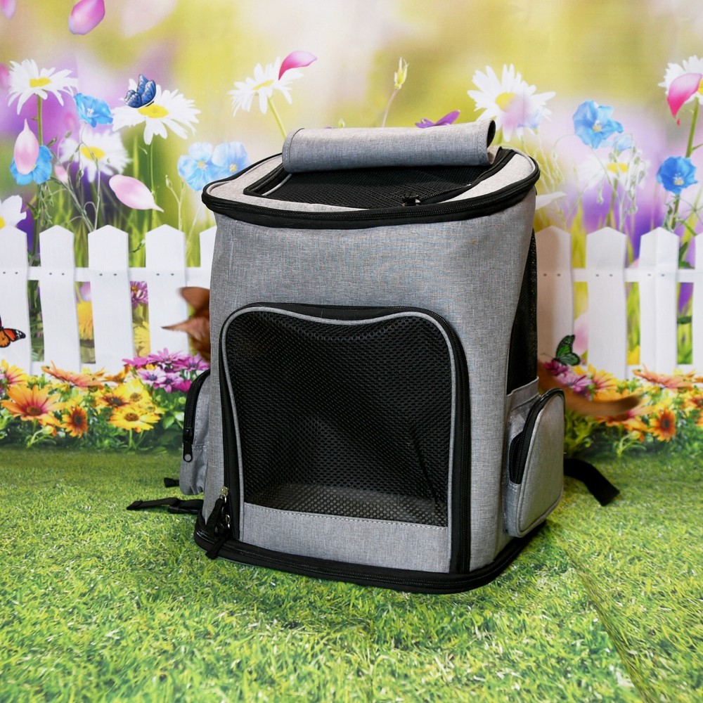 Pet Carrier backpack, Foldable Outgoing portable pet backpack with locker