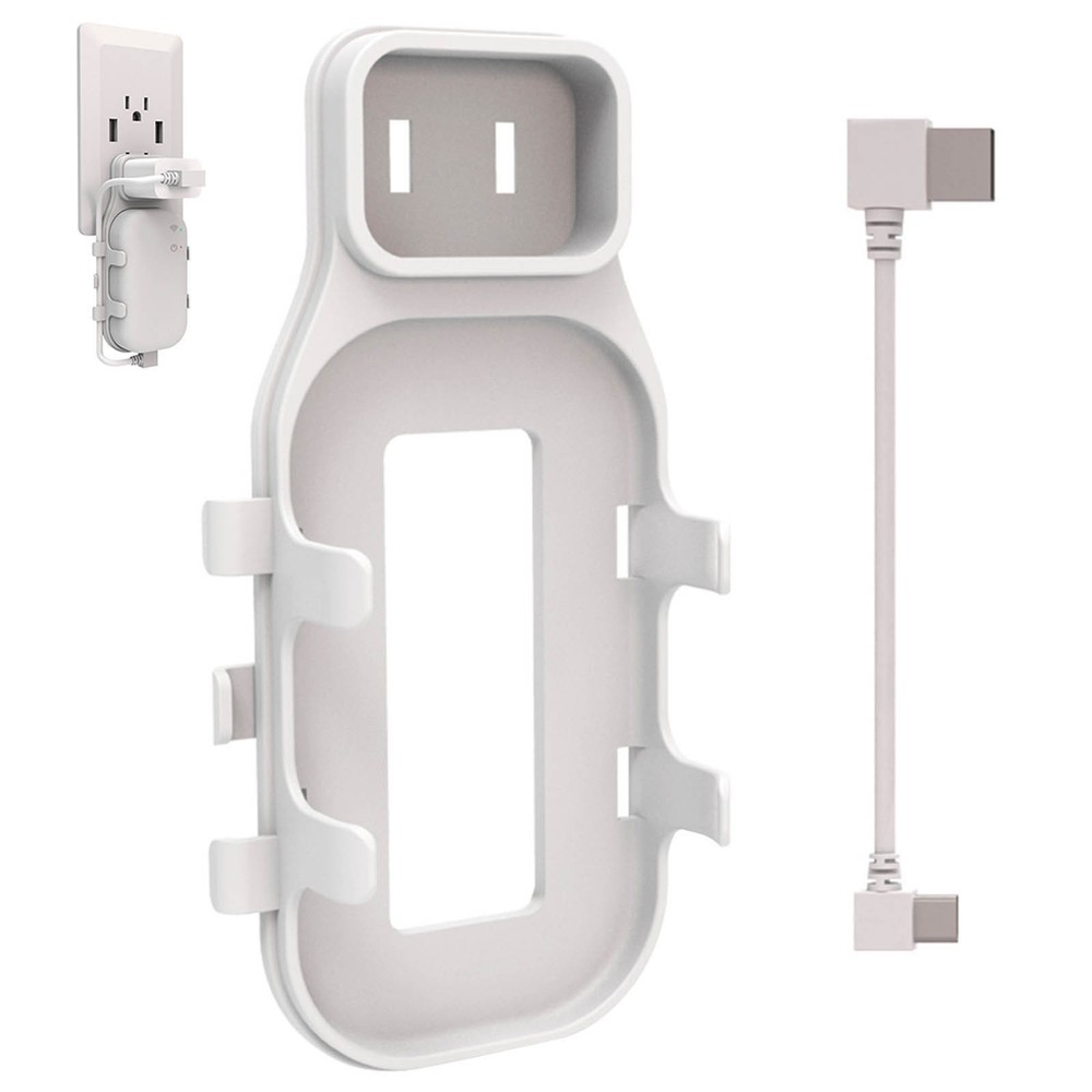 US Plug Outlet Wall Mount Holder Bracket with Cable for Blink Sync Module Core