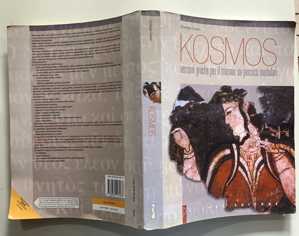 GRASSO KOSMOS VERSIONI GRECHE TRIENNIO PERCORSI MODULARI 2001