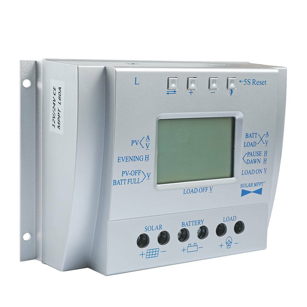 80A 60A MPPT Solar Panel Regulator Charge Controller 12V/24V 1000W/2000W LCD M3