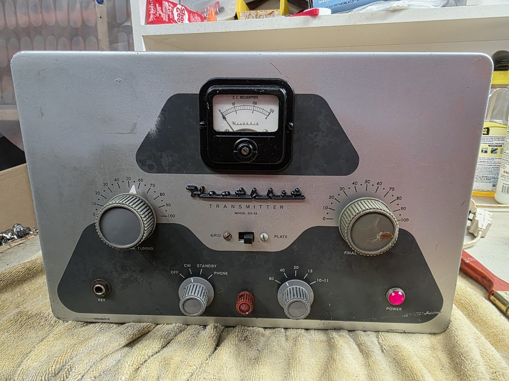 💥Powers On💥 Heathkit DX-35 HAM Transmitter
