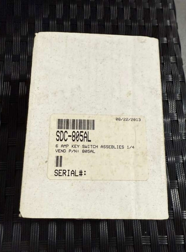 SDC 805AL Single Gang Key Switch, DPDT