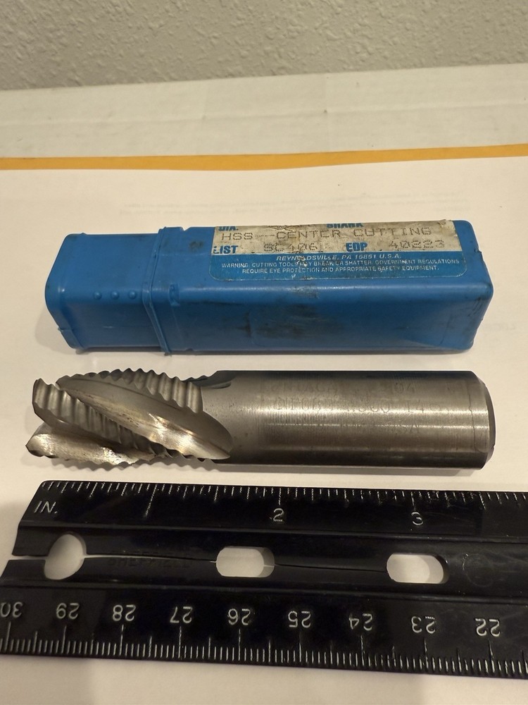 Refurbished .804” (.782”) HSS Roughing End Mill