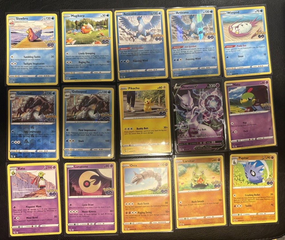 Pokemon Go Card Partial Set Collection Lot