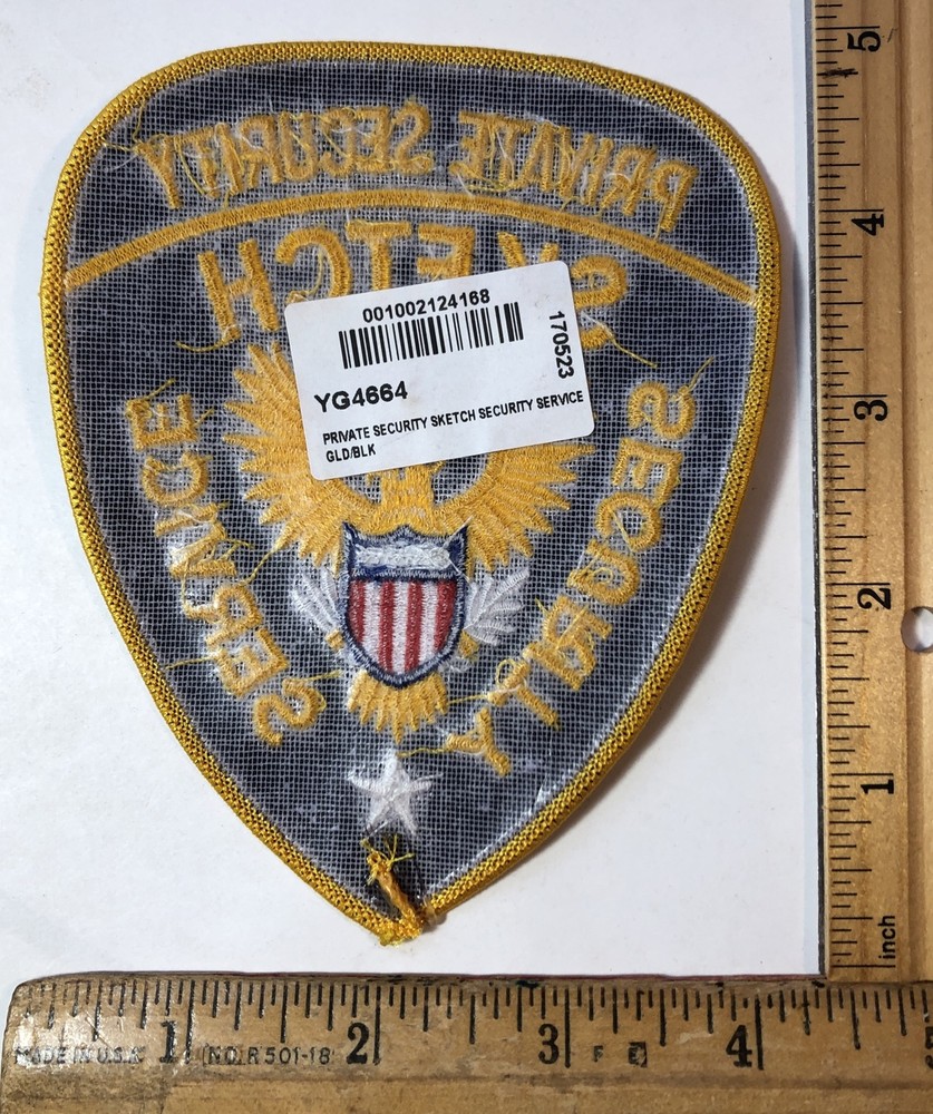 Sketch Private Security Service Patch Guard Officer Miami Florida