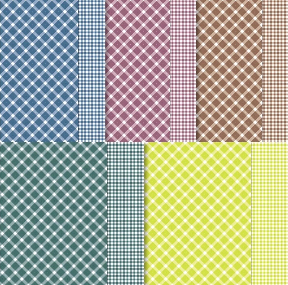Stampin Up! GLORIOUS GINGHAM DSP 10 sheets+ 15 Random Sheets 6x6 Paper